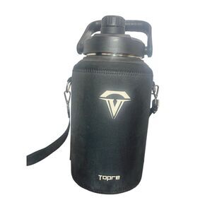 Topre Insulated Stainless Steel Water Jug with Carry Sleeve and Strap